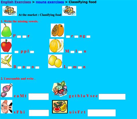ENGLISH CORNER: Let's classify food. Mmm... delicious!
