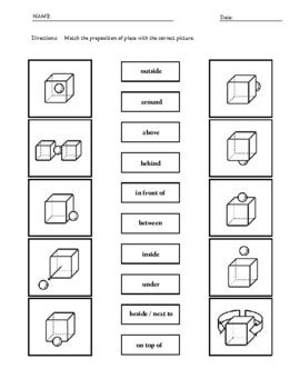 Prepositions Of Place Vocabulary Worksheets By ELT Buzz Teaching Resources