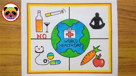 World Health Day Drawing World Health Day Poster Health Day Drawing