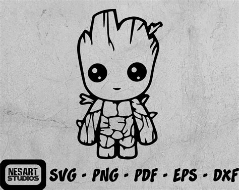 Baby Groot Svg I Am Groot Svg Baby Groot Clipart Digital File Etsy My