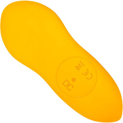 Creamsicle Silicone Rechargeable Wearable Vibrator With Remote By