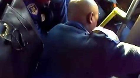 video bus driver fights off cops