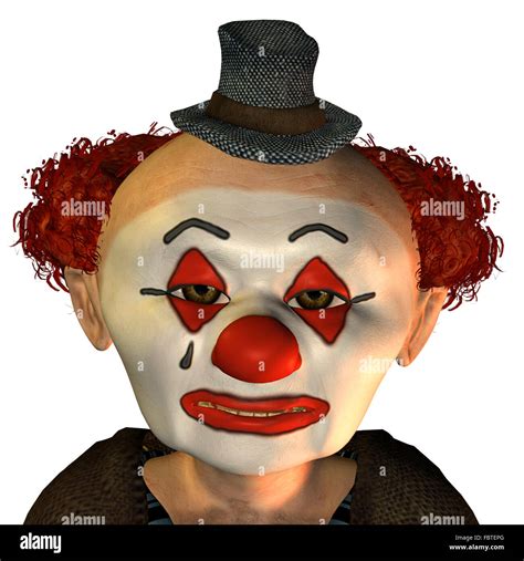 Sad Clown Face Stock Photo Alamy