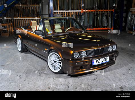 Bmw E30 3 Series Convertible Modified With A V8 Engine Stock Photo Alamy