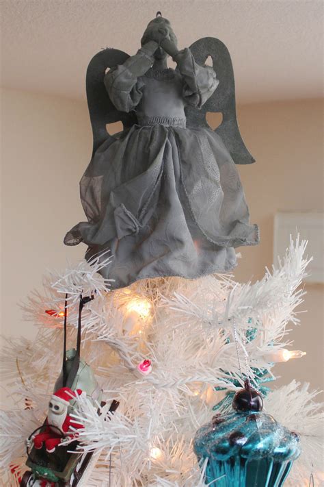 Diy Weeping Angel Tree Topper Nerdy Christmas Nerd Christmas Geek