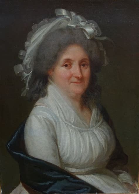 Portrait Of Woman Late Eighteenth Century French Portrait Headdress