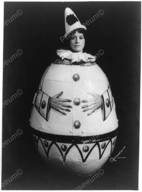 Woman In Humpty Dumpty Costume Viintage 8x10 Reprint Of Old Photo