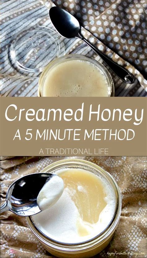 How To Make Creamed Honey In 5 Minutes Honey Recipes Creamed Honey