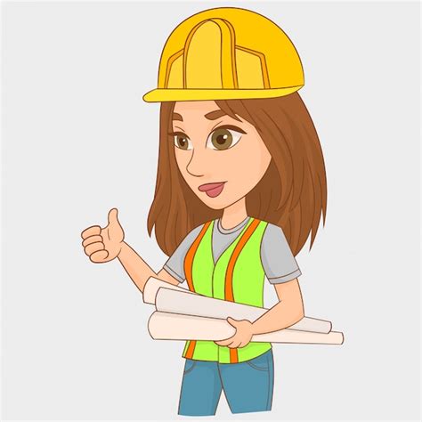 Woman Engineer At Work Vector Premium Download