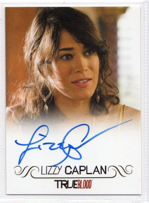 Lizzy Caplan Autograph True Blood Smallville Tru