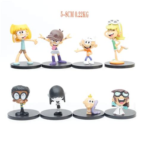Uk 8cm The Loud House Figure 8 Pack Figure Toys From The Nickelodeon