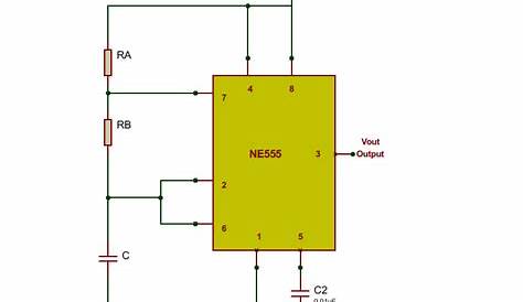 lm555 astable oscillator circuit diagram