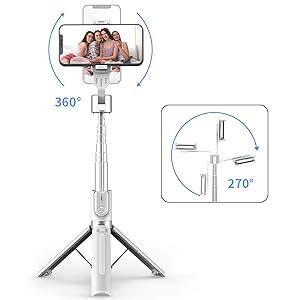 Tupwoon Selfie Stick Reinforced Stable Phone Tripod With Rechargeable Wireless Remote