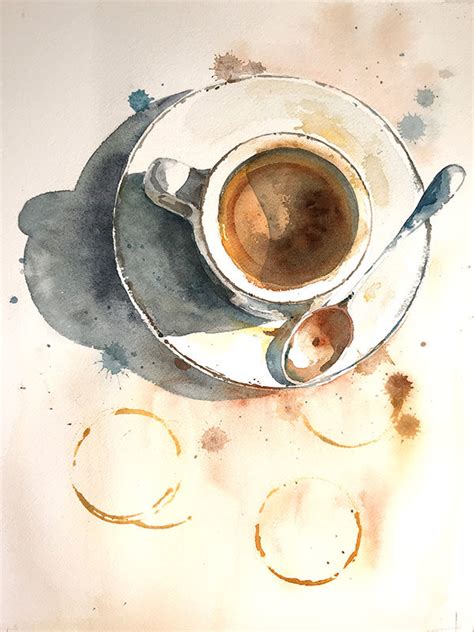 Watercolor Coffee Painting A Complete Step By Step Tutorial