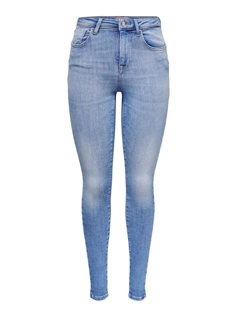 Only Push Up Skinny Jeans Onlpower Special Bright Blue Denim Wehkamp