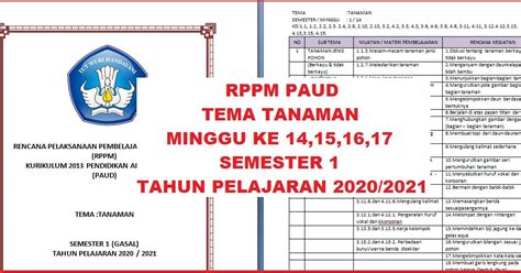 Minggu palma juga mengajarkan umat katolik untuk selalu dalam kesederhanaan seperti yesus. RPPM PAUD TEMA TANAMAN MINGGU KE 14,15,16,17 SEMESTER 1 ...