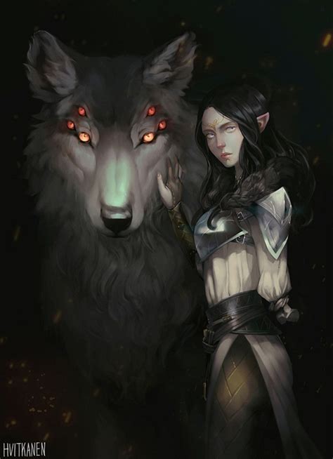 Artstation Inquisitor Lavellan And The Dread Wolf Josephine Chang In