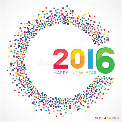 Happy New Year 2016 Stock Vector Illustration Of Design 63237588
