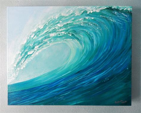91 grosses vagues Hawaï surfbarrel Etsy Ocean Wave Painting Wave