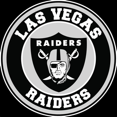 Las Vegas Raiders Circle Logo Vinyl Decal Sticker Choose Size 3 12
