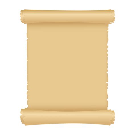 Clipart Blank Aged Parchment Scroll Royalty Free Vect