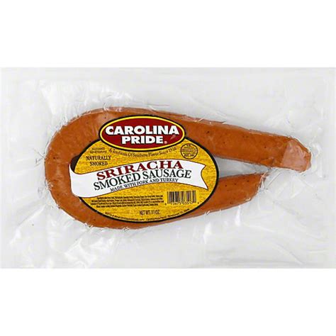 Carolina Pride Smoked Sausage Sriracha Brats Sausages Grant S Supermarket