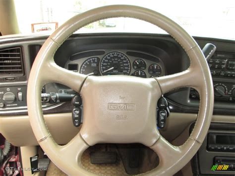 2002 Gmc Yukon Xl Denali Awd Sandstone Steering Wheel Photo 77790558