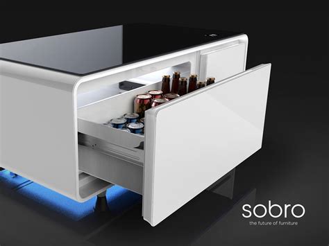 It is a coffee table, a work station, an entertainment centre, craft beer cooler and a storage centre all rolled into one and this makes it one of the most versatile and visually impressive pieces of furniture we've seen in some time. Sobro Cooler Coffee Table | The Coolector