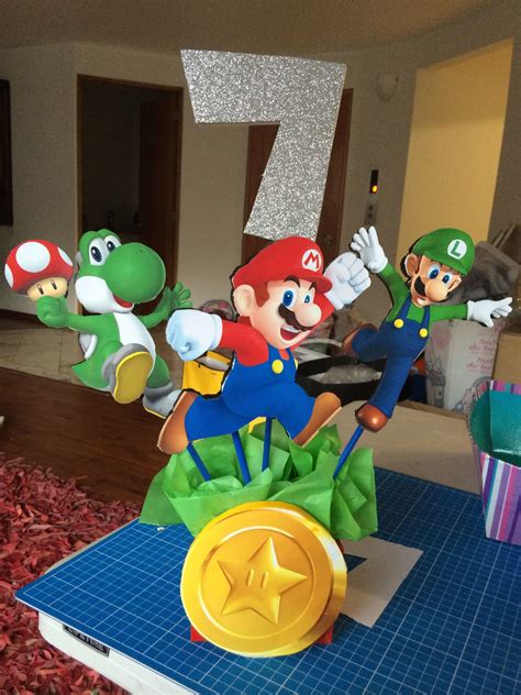 Centro De Mesa Super Mario Bros Super Mario Birthday Party Super