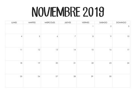 Excel Calendario Noviembre 2019 Con Festivos Calendar Vrogue
