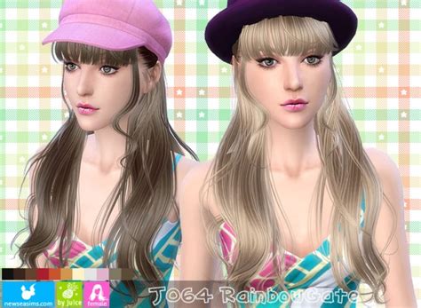 Newsea J064 Rainbow Gate Hair Sims 4 Downloads