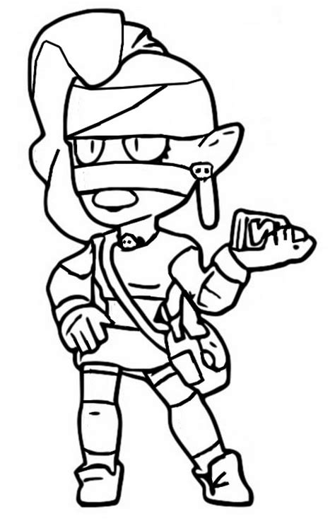 Dynamike is a common brawler who is unlocked as a trophy road reward upon reaching 2000 trophies. Coloring page Brawl Stars : Emz 46