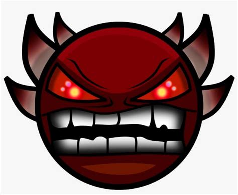 Download Impossibledemon Discord Emoji Geometry Dash Demon Face