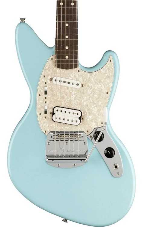 Fender Kurt Cobain Jag Stang Electric Guitar In Sonic Blue Andertons Music Co