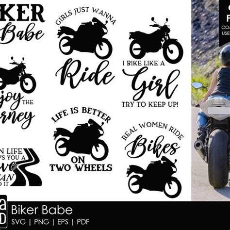 Biker Svg Cut Files Bundle Motorbike Quote Svg Pack Cut Etsy