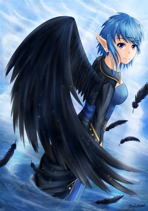 Black Winged Angel By Sylvae00 On Deviantart