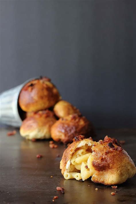Macaroni And Cheese Stuffed Pretzel Bites With Bacon Red Star Yeast