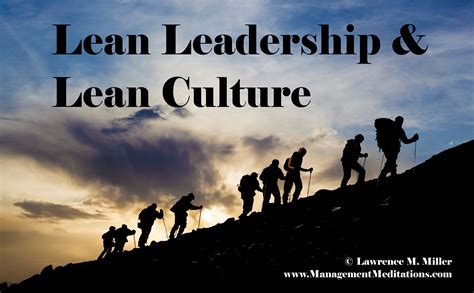 Lean Leadership Cover Management Meditations On Lean Management