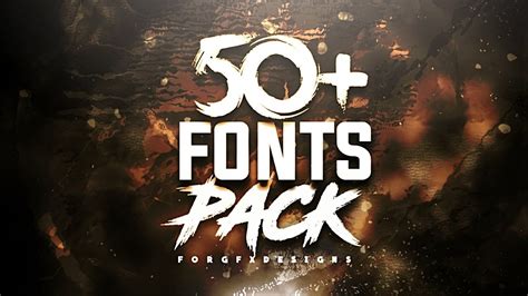 50 Font Pack For Gfx Designs Font Packs Fonts Fonts Design Otosection
