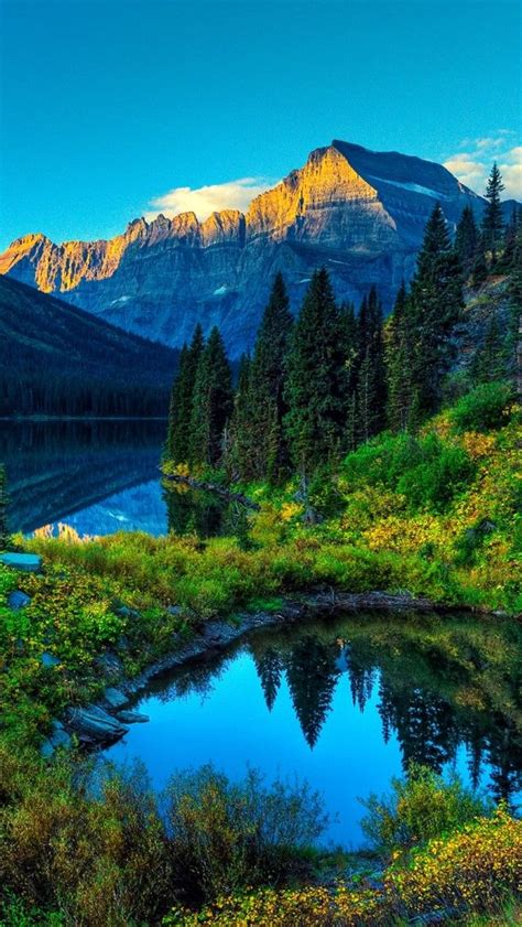 Hdr Mountains Lake Wallpaper Hd 4k For Mobile Android Iphone Alam