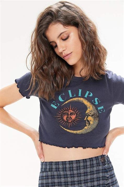 urban outfitters eclipse lettuce edge tee urban outfitters clothes fashion tees for women