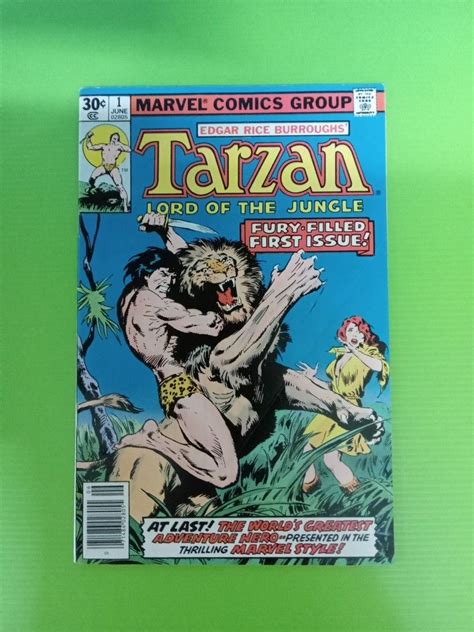 tarzan 1 john buscema cover art marvel bronze age comics hobbies and toys books