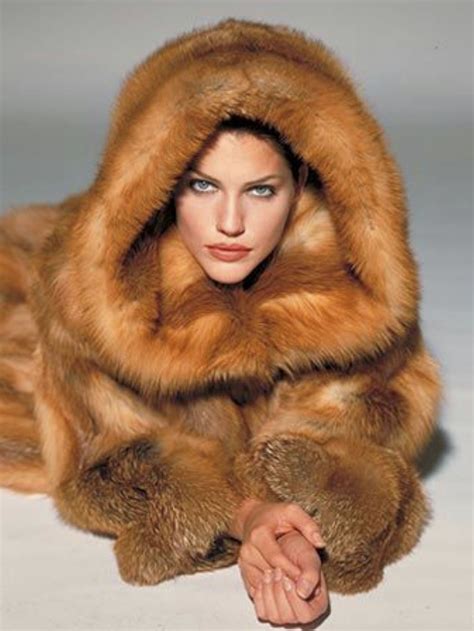 red fur top models fur fashion winter fashion fashion details fashion news fox fur coat