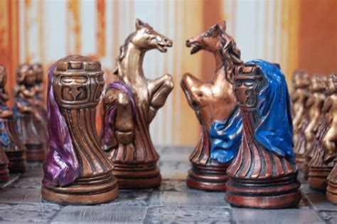 Large Louis Xiv Chess Set Customisable Colours Pieces Only Etsy