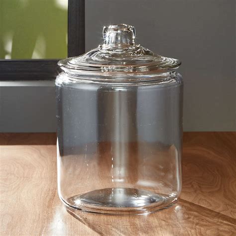 Heritage Hill 128 Oz Glass Jar With Lid Reviews Crate And Barrel