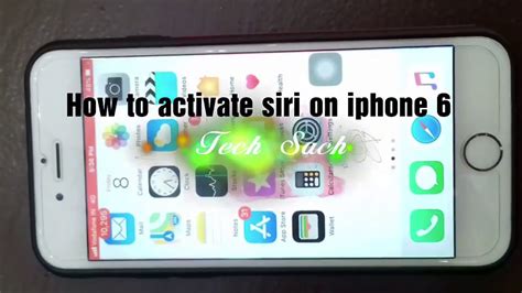 Prevent access to siri when iphone is locked: How to activate siri on iPhone 6 - YouTube