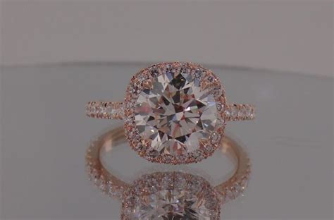Josh Levkoff Collection Rings 301 Rose Gold Engagement Ring With Round Center Diamond