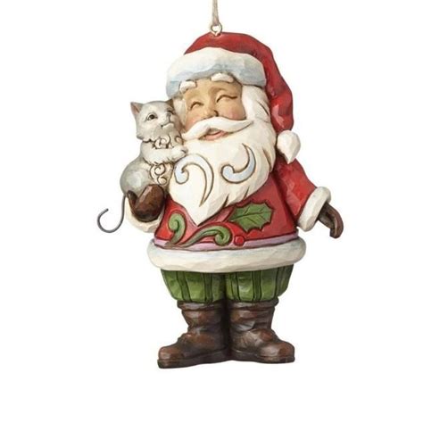 Jim Shore Santa Holding A Kitty Cat Ornament Cat Ornament Jim Shore