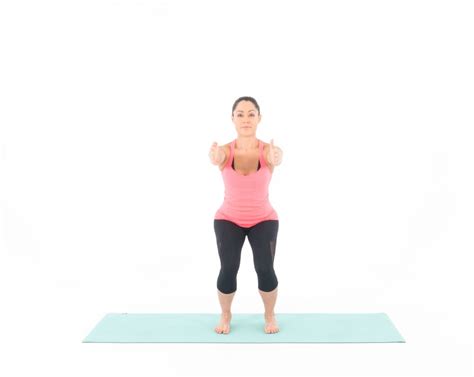 Chair Pose Easy 30 Minute Workout Popsugar Fitness Photo 2