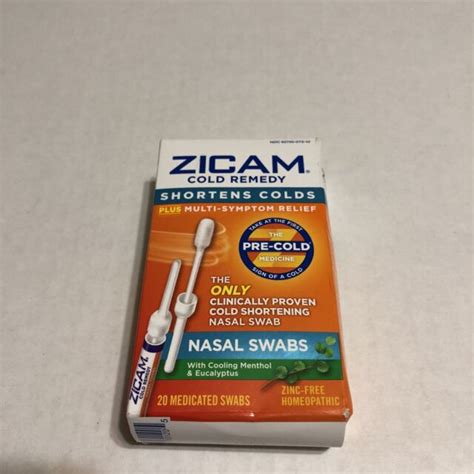 Zicam Cold Remedy Nasal Swabs 20 Count For Sale Online Ebay